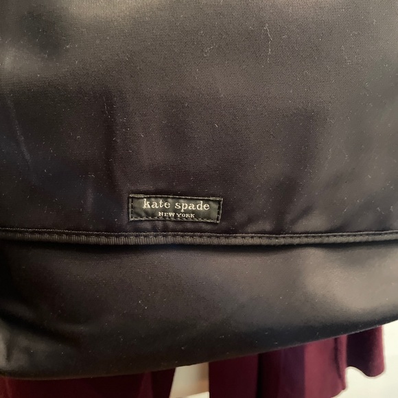 KATE SPADE NY BLACK NYLON MESSENGER LAPTOP BAG - Picture 6 of 7
